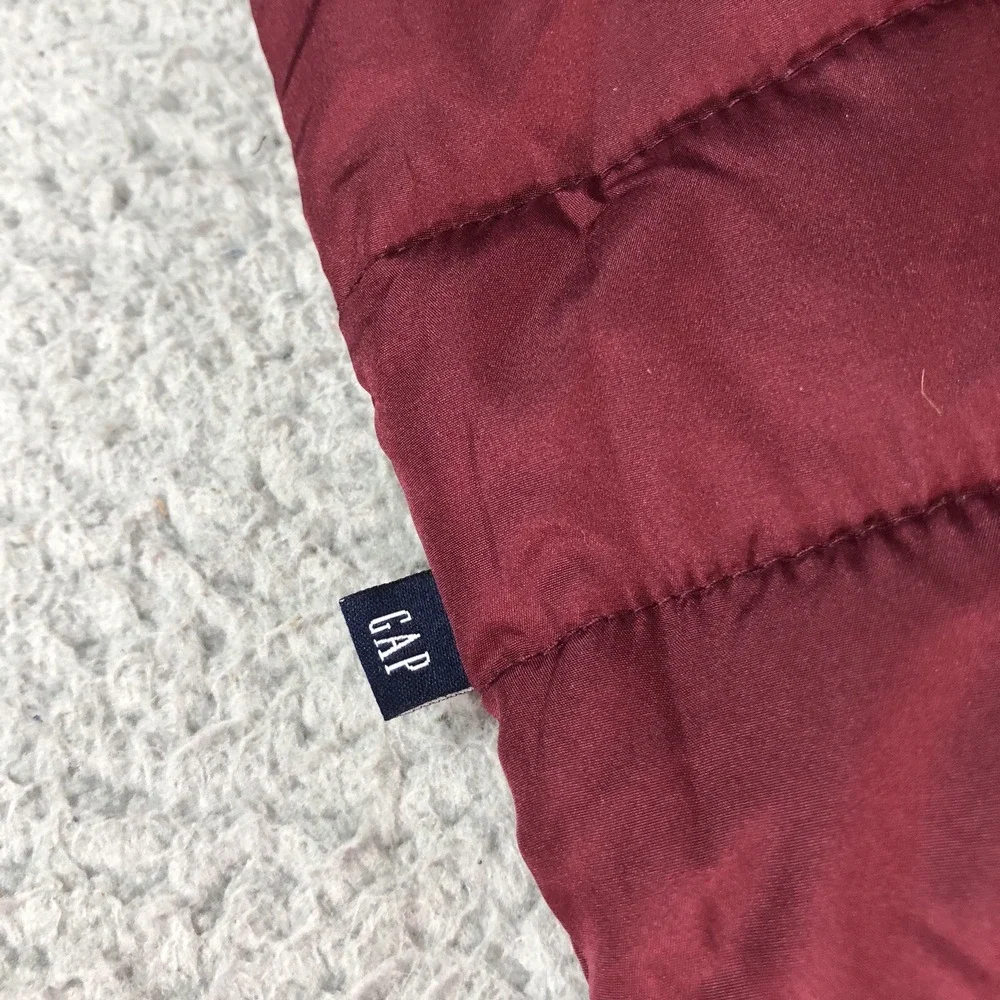 Gap Vest Adult 2XL XXL Burgundy Blue‎ Puffer Insulated Lightweight Jacket NEW